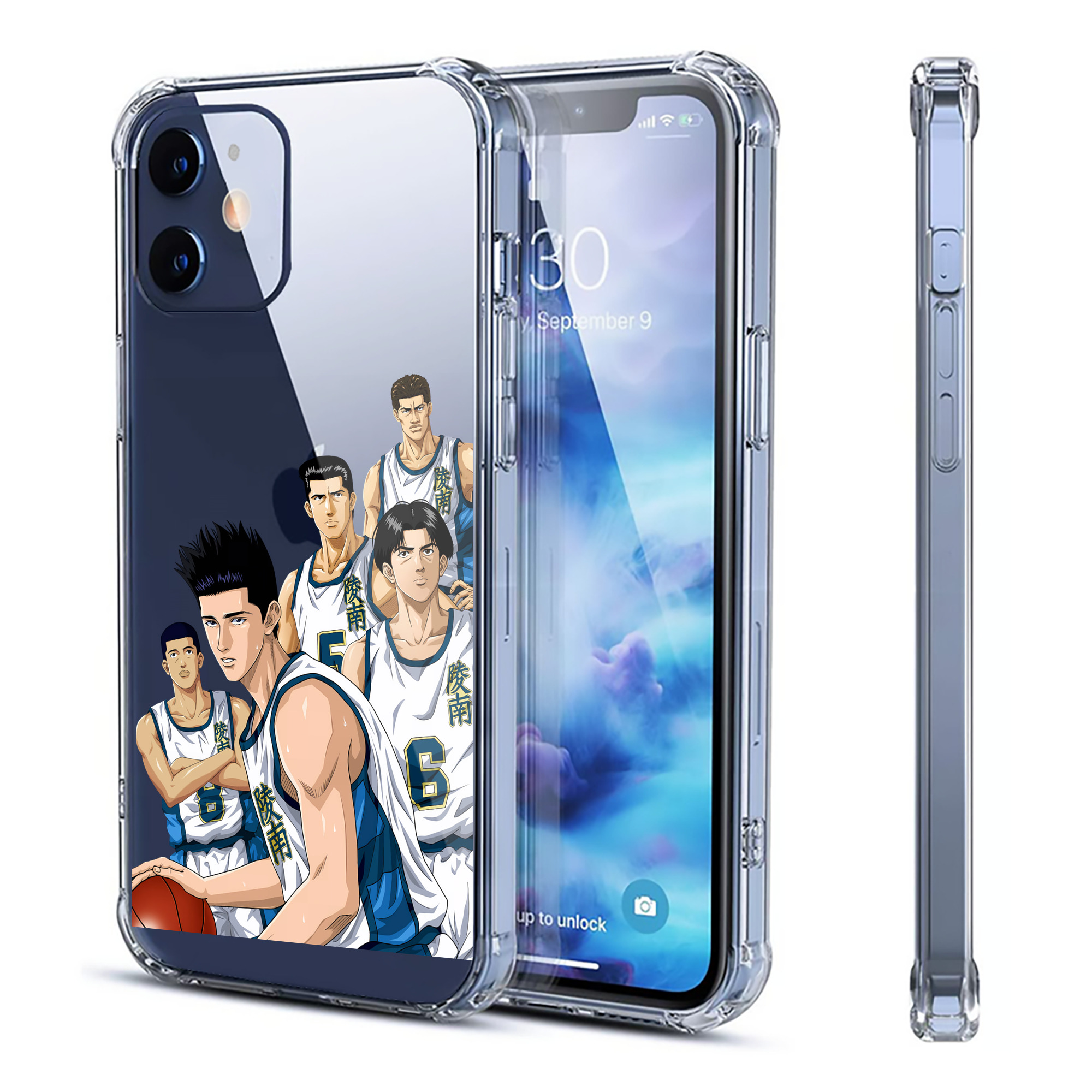 （画像用） SLAM DUNK／スラムダンク 【iPhone 12シリーズ対応】透明スマホケース（クリアソフトケース）